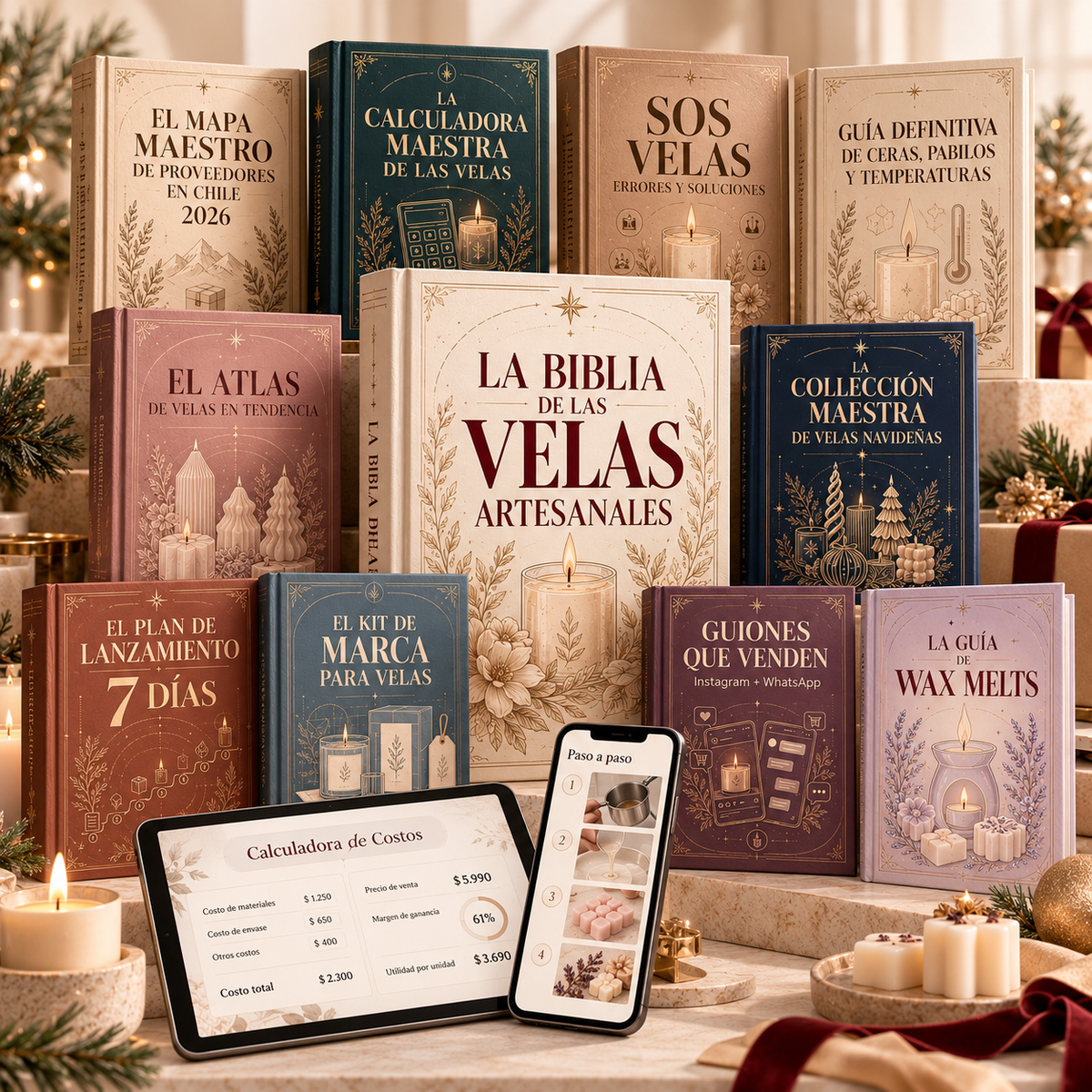 LA BIBLIA DE LAS VELAS ARTESANALES + 10 BONOS EXCLUSIVOS